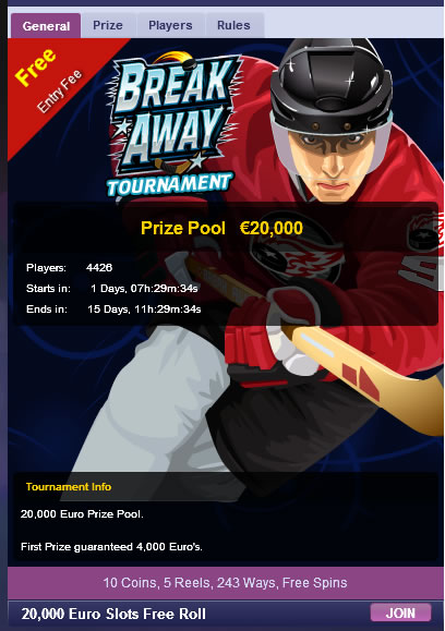 Break Aways Slots Tournament