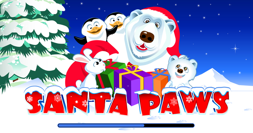 Santa Paws loading logo